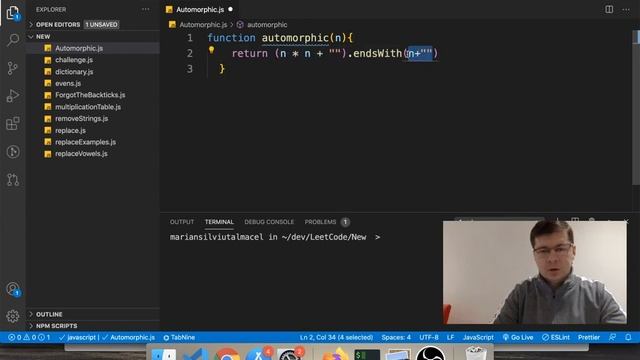 Codewars Automorphic Number - Coding Challenge смотреть онлайн