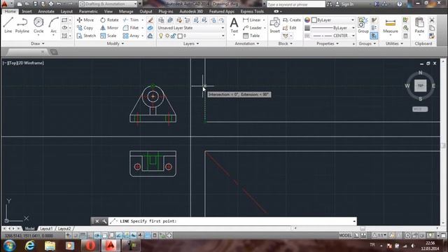 1.1 - AutoCAD 2014 Dimensioning and Tolerance - 1 (ME 114) смотреть онлайн