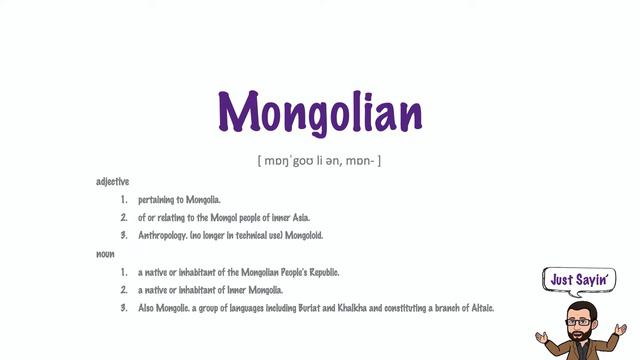 Mongolian | Just Sayin' In American English | The Historian's Eye | Mystic Chords of Memory | 00354 смотреть онлайн
