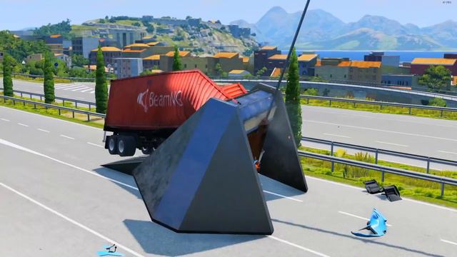 Cars vs Spinning Roller – BeamNG.Drive смотреть онлайн
