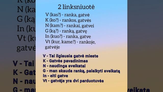 Литовский язык ?? 5.2 Падежи существительных. Часть 1 ед.ч. (грамматика #1)