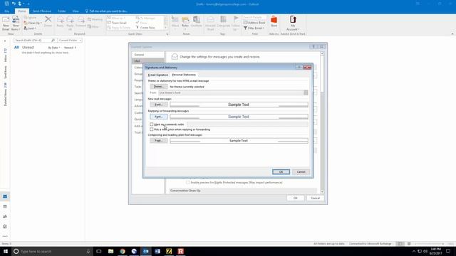 Stationary and Font more accessible email in Outlook 2016 смотреть онлайн