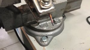 Сварка медного провода угольным электродом