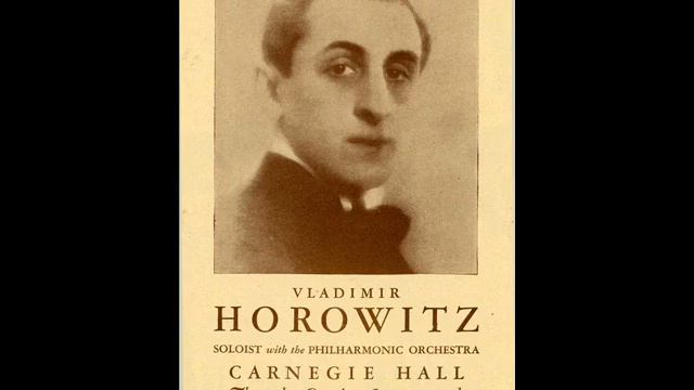 Vladimir Horowitz - Twelve Piano Rolls C. 1928