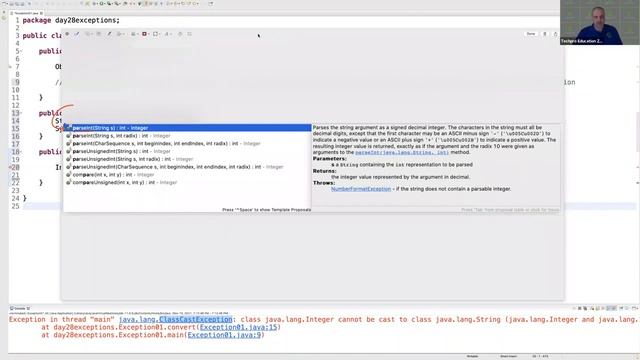 149- ClassCast & Number Format Exception смотреть онлайн