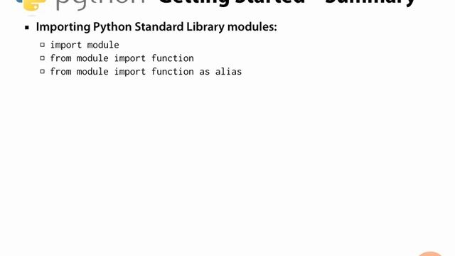 Summary of Getting started with Python 3 [17] смотреть онлайн