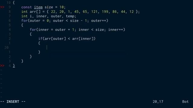 C Programming Tutorial - Reverse Bubble Sort Algorithm смотреть онлайн