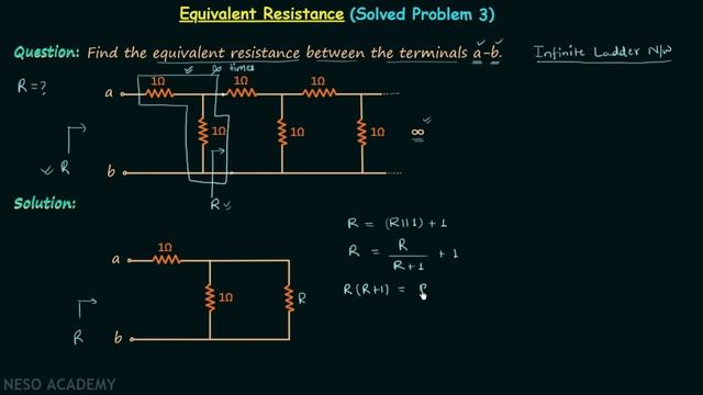 Equivalent Resistance (Solved Problem 3) смотреть онлайн