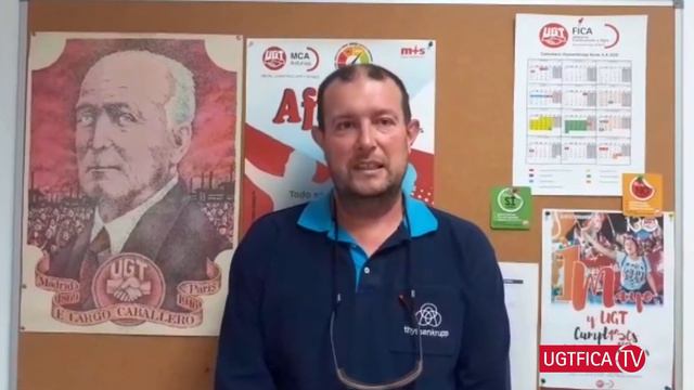 Roberto Aranda Secretario General UGT FICA Asturias смотреть онлайн