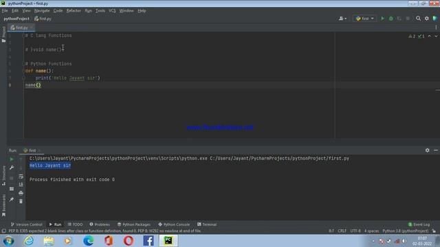 Functions in Python | C by Jayant смотреть онлайн