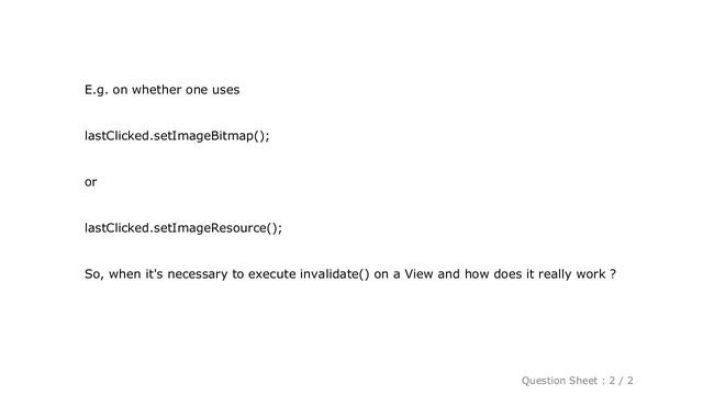 Android : When it's necessary to execute invalidate() on a View? смотреть онлайн