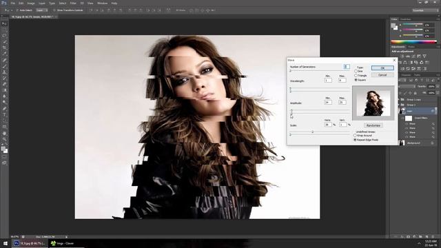 Glitch Effect in Photoshop смотреть онлайн