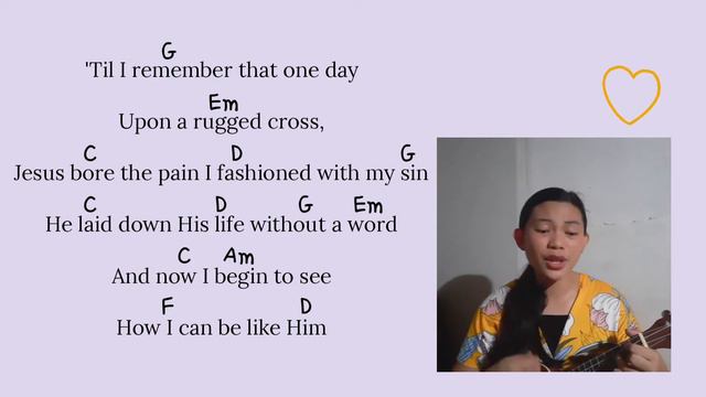 HE DIDN'T TURN AWAY ~ ukulele cover with lyrics + chords смотреть онлайн