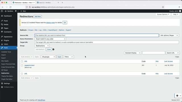 Create URL Redirects in WordPress using Redirection смотреть онлайн