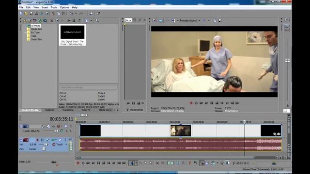 Разделить видео и аудио дорожку в Sony Vegas Pro 13 смотреть онлайн