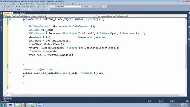 Creating TreeView of XML File Using TreeView Control in C#.Net смотреть онлайн