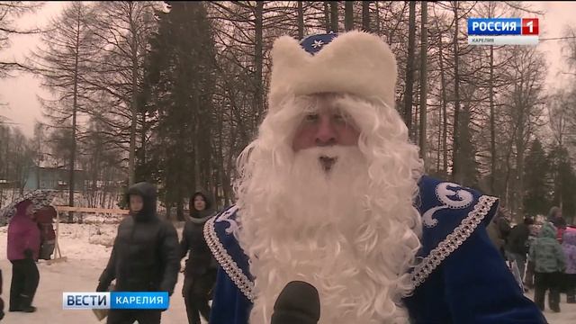 В Олонце прошли Игры Дедов Морозов смотреть онлайн