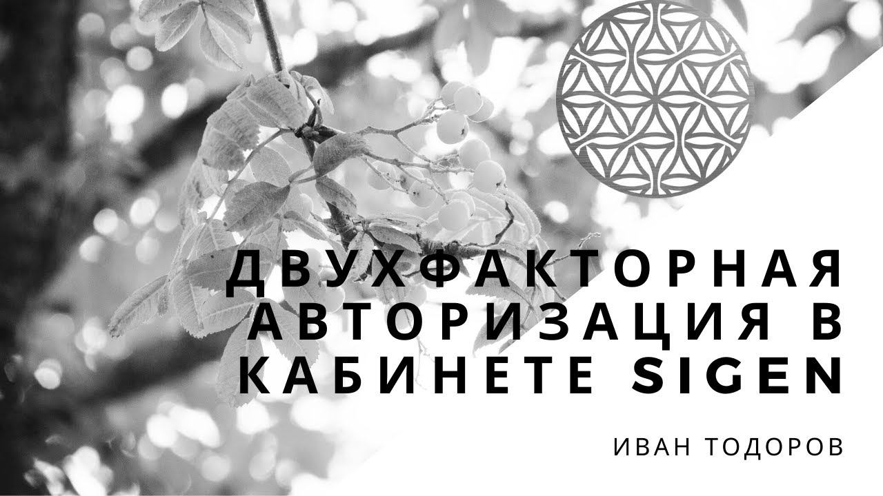 Как включить повышенный уровень безопасности в кабинете Sigen. Двухфакторная авторизация. смотреть онлайн