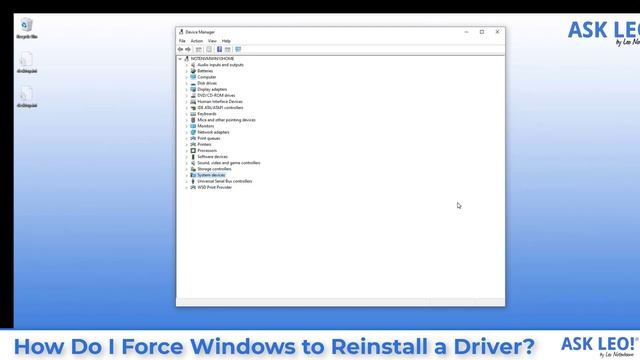 How Do I Force Windows to Reinstall a Driver? смотреть онлайн