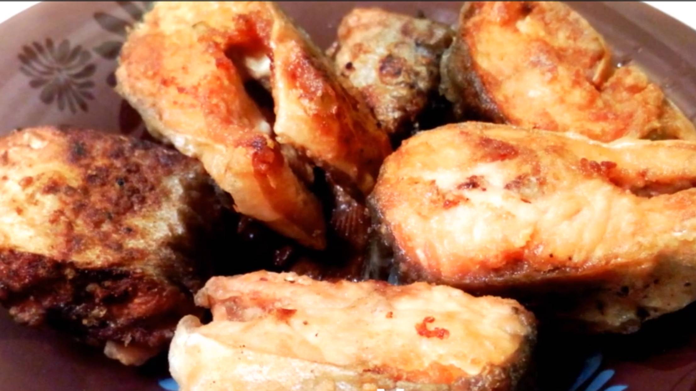 Жареный голец! Вкусная рыбка! смотреть онлайн