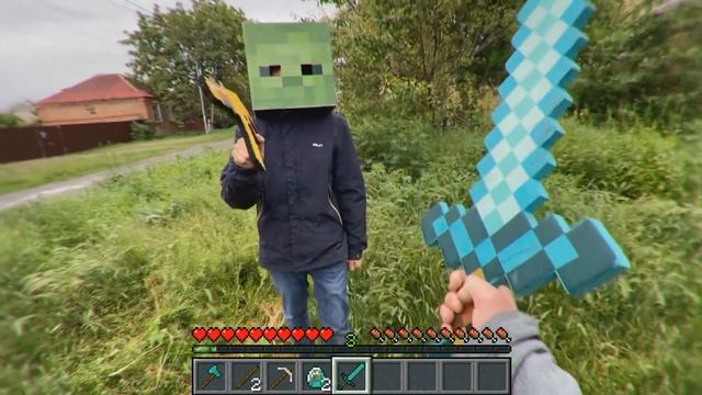Minecraft in Real Life POV ~ LASER vs CREEPER Animation Realistic Texture Pack смотреть онлайн