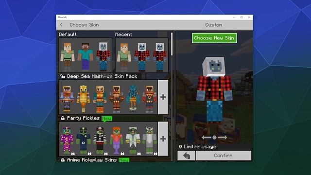 How to Use & Upload Skins in Minecraft Bedrock / Windows 10 Edition смотреть онлайн