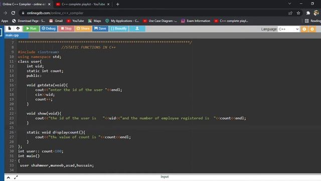 Static Functions in OOP | C++ | Lecture # 26 смотреть онлайн