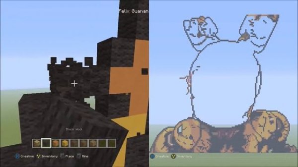 Minecraft Pixel Art Tutorial - Springtrap (FNAF 3)