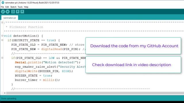 ESP RainMaker PIR Motion Sensor | IOT Based Theft Detection System смотреть онлайн