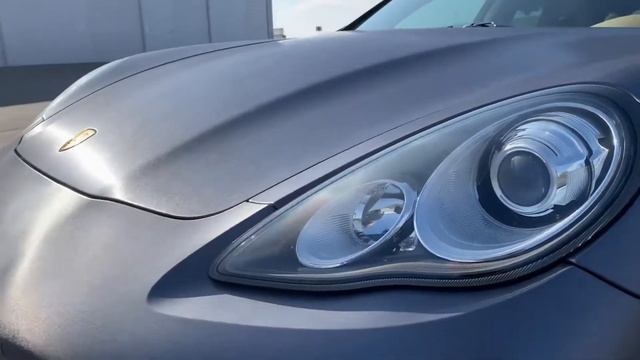 Porsche Panamera wrapped in 3M 2080 Brushed Steel смотреть онлайн