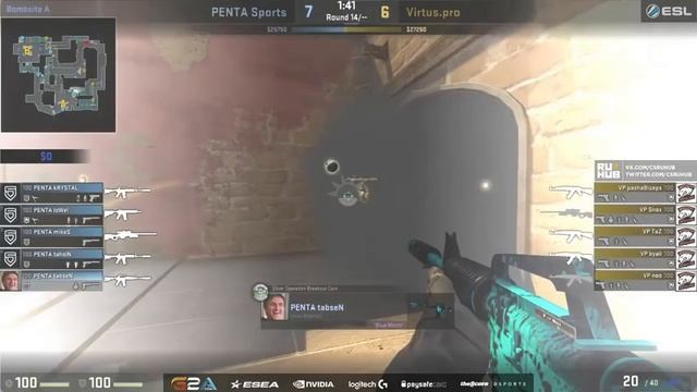 ESL Pro League S3 Стыковые матчи - Virtus.Pro vs. PENTA Sports - Карта 2 смотреть онлайн