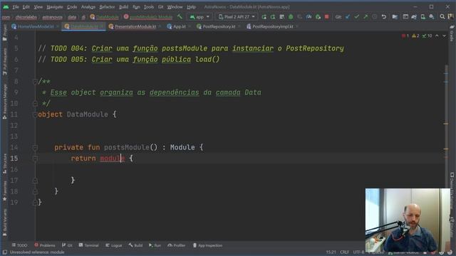 AstraNovos parte 2: ViewModel com dependência usando o Koin e Clean Architecture (Android/Kotlin) смотреть онлайн