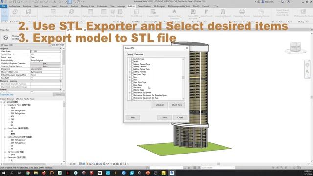 How to export Revit BIM model to STL file смотреть онлайн