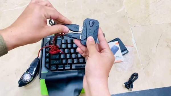 4 in 1 Mobile Game combo pack | Play Mobile games with USB Keyboard and Mouse | combo pack unboxing