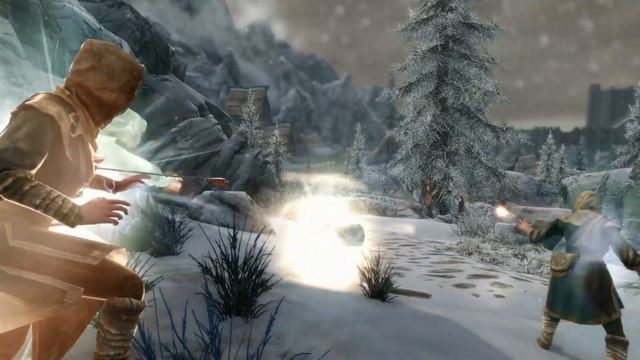 Mage Army Attacks Winterhold - Conquest of Skyrim Mod 0.3 смотреть онлайн