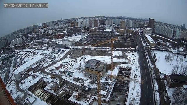 ПИК Кольская 8 ( камера 3 ) таймлапс с 04-03-2023 по 10-03-2023 смотреть онлайн