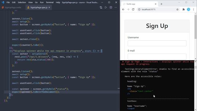 Svelte with Test Driven Development - Conditional layout with If & Await blocks смотреть онлайн