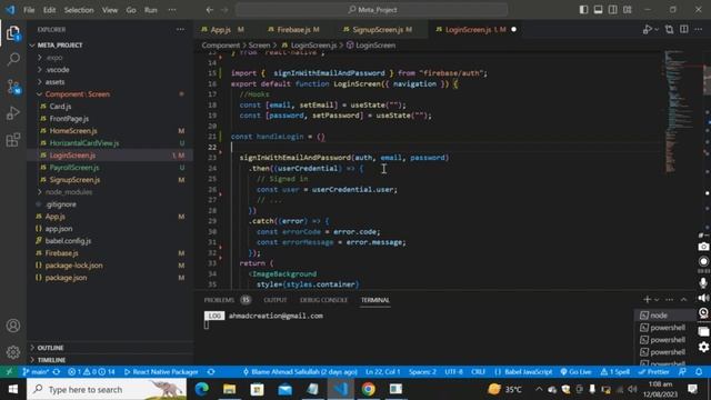 firebase authentication react native | react native firebase tutorial | react native authentication смотреть онлайн
