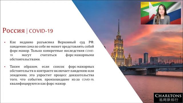 Форс-мажор в российском гражданском праве и общем праве Мьянмы | Анастасия Гордеева смотреть онлайн