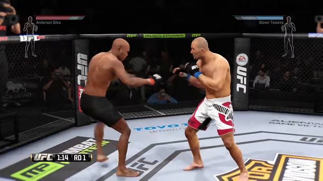 EA UFC Anderson Silva vs Glover Teixeira pt. 1 смотреть онлайн