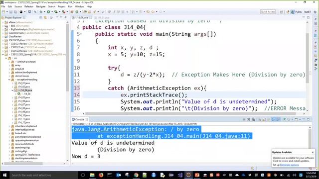 CSE1322S02L24 Exception Handling Discussion Continued for Java and C# смотреть онлайн