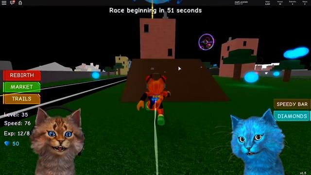 КОТЫ НАБИРАЮТ СКОРОСТЬ в ROBLOX смотреть онлайн