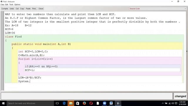 Calculate LCM and HCF in Java || JAVA FOR ICSE || By : Piyush Sir смотреть онлайн