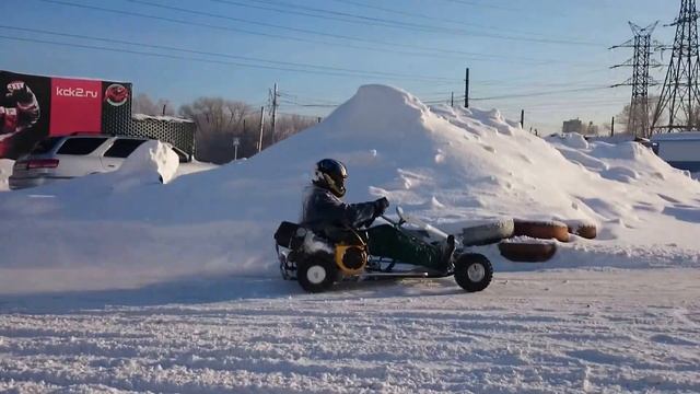 Картинг К2 зимний сезон Барнаул 2014г. смотреть онлайн