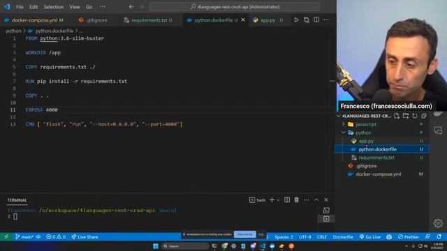 Build a CRUD Rest API in four languages: JavaScript, Python, Go, Rust смотреть онлайн