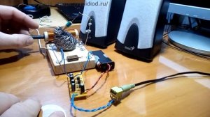 Самодельный детекторный диод из металлической мочалки.