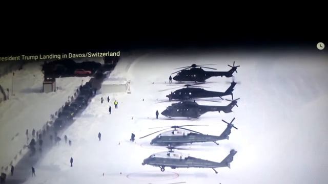 SEE HOW PRESIDENT TRUMP MARINE ONE LANDED IN THE MIDIST OF SNOW AS HE TOURED DAVOS SWITZERLAND смотреть онлайн