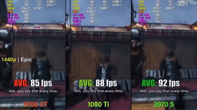 RX 5700 XT vs RTX 2070 Super vs GTX 1080 Ti смотреть онлайн