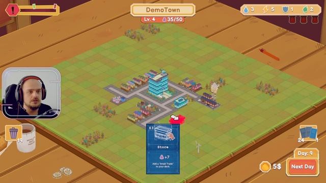 CardBoard Town - МИЛАЯ ВРЕМЯУБИВАЛКА | Обзор Демоверсии смотреть онлайн