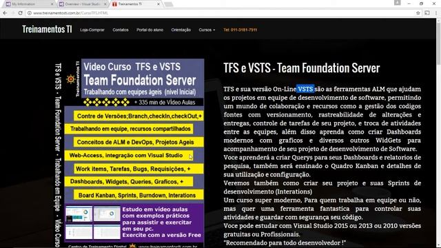 TFS VSTS - Team Foundation Server (Novo Curso) смотреть онлайн